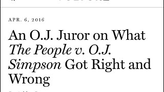 OJ Simpson juror Sheila Woods Our decision wasn’t based on race 2016 [upl. by Desireah220]