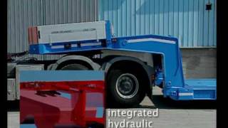 DE ANGELIS NEW DROPNECK LOWBOY SEMITRAILER FOR SPECIAL TRANSPORTS  NEW TECHNOLOGIES [upl. by Assi82]