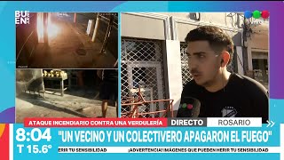 Incendio intencional en una verdulería en zona oeste ► Telefe Rosario [upl. by Pember]