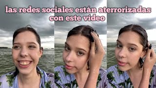 El perturbador video de una mujer rusa en el mar que está aterrorizando las redes [upl. by Refinne]