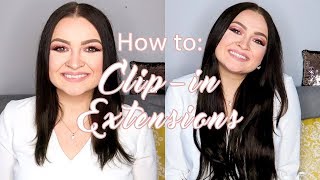 Clip In Extensions richtig einsetzen  so einfach gehts [upl. by Aria]