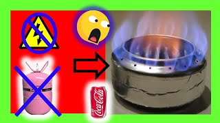 COCINILLA CASERAHORNILLO DE ALCOHOL CASEROCOCINAR SIN ELECTRICIDAD Y SIN GAS😱🔥 [upl. by Reimer322]