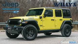 2024 Jeep Wrangler Willys 4xe  Offroad Ready amp EV [upl. by Niac]