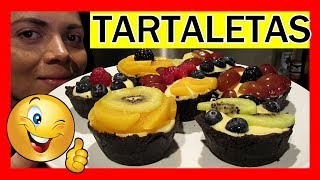 TARTALETAS de FRUTAS 💖 SIN HORNO 🥧 [upl. by Ednarb]