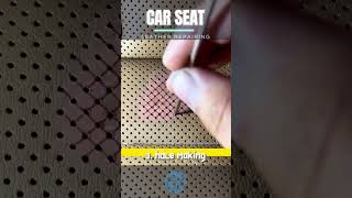 The Skills of CAR SEAT LEATHER REPAIR of Burns  leather repairing  car leather repair howto diy [upl. by Nibaj]