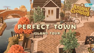 Realistic amp Natural Town Island Tour  Animal Crossing New Horizons [upl. by Aicatsan]