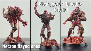 Flesh gore and blood fx for miniatures  Necron Flayed ones [upl. by Errot]