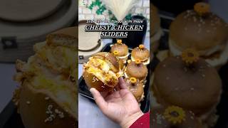 The Cheesiest Most Delicious CHICKEN SLIDER Recipe You’ll Ever Try  Cheesy Chicken Slidersshorts [upl. by Samara]