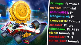 GANÉ UN TORNEO DE ROCKET LEAGUE CON EL COCHE QUE ELIGIERON MIS SUBS [upl. by Akenna]