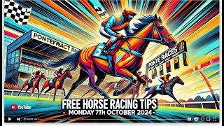 Monday 7th October 2024  FREE Horse Racing Tips  Pontefract Races [upl. by Imhsar]