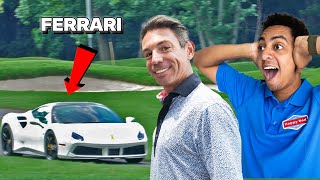 Owner Drove His Ferrari on the Course [upl. by Nyvek]