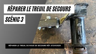 Réparer le treuil de roue de secours dun scénic 3 [upl. by Ennairej988]