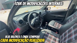 INTERIOR PERSONALIZADO DO GOL G5 GTI PREÇOS E ONDE COMPRAR [upl. by Hgielrebmik]