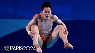 Chinas excellence on display in mens 3m springboard semifinal  Paris Olympics  NBC Sports [upl. by Helas]