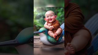 So cute little baby monk 😍🔥🥰viral shorts littlemonk cute foryou youtubeshorts trending shivi [upl. by Roselyn534]