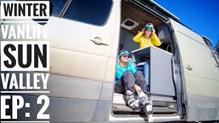 Ep 2 Winter Vanlife is More Than Skiing Powder  Sun Valley Adventure in a Backpack [upl. by Christa611]