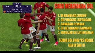 TUTORIAL SELEBRASI GOL PES 2021 MOBILE  HOW TO CELEBRATE UNIQUE GOALS IN PES MOBILE 2021 [upl. by Imef737]