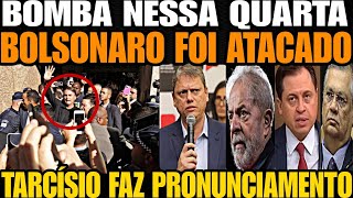 BOLSONARO ACABA DE SER ATACADO TARCÍSIO DE FREITAS CONFRONTA CRIMINOSOS VEJA EXPÕE ATAQUE D GLEIS [upl. by Artinak]