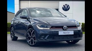 Brand New Volkswagen Polo GTI 20TSI 207PS DSG in Smokey Grey Metallic  Wrexham Volkswagen [upl. by Annirac]