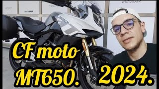 CF Moto 650 MT 2024 la moto más tecnológica que puedes encontrar descripción técnica [upl. by Eceela403]