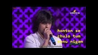 Honton se chulo tum sonu nigam Tribute to Jagjit Singhji [upl. by Akinas]