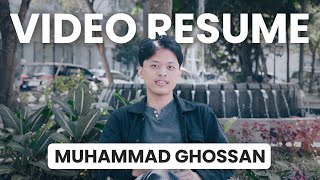 Video Resume  Muhammad Ghossan Digistar Internship DDB Telkom [upl. by Murdocca]