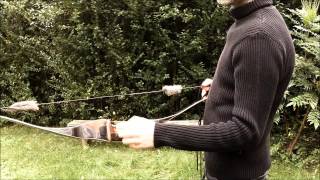 Recurve Bogen richtig spannen und Standhöhe Brace height [upl. by Anet]