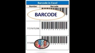 how to create barcode in excel [upl. by Retse]