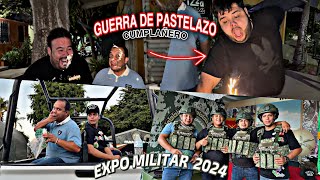 EXPO MILITAR 2024 Y LE DOY ESTE REGALO AL GORDO ARCETERMINO EN GU3RRA DE PASTELAZOS \PAUL [upl. by Genni]