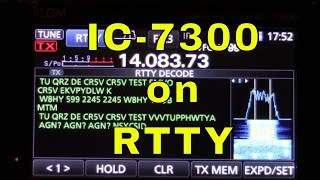 Icom 7300 Decoding RTTY DEMO [upl. by Ruddy935]