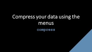 SDAS Stata TechTok  compress menu version [upl. by Lledyl]