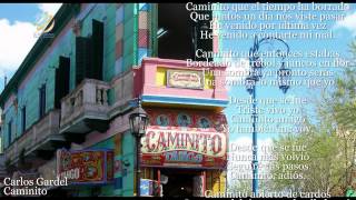 Carlos Gardel  Caminito LetraLyrics [upl. by Straub]