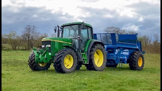 Cumbrian Farming 2024 Muck spreading in the fells with JD 6610 Bunning amp Matbro TS290 team [upl. by Ulick]