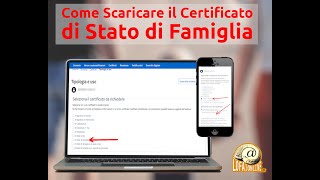 Come scaricare il certificato di Stato di Famiglia da ANPR [upl. by Fasto]