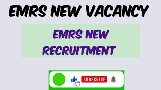 Emrs next recruitment  emrs new vacancy  emrs update  emrs vacancy  emrs recruitment  emrs [upl. by Hadik]