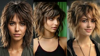 Top Trendy Feather Bob Haircuts With Curtain Bangs For Women 2024 [upl. by Yanrahs613]