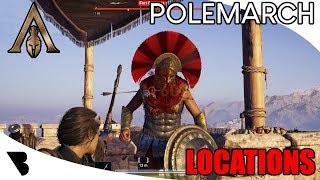 Assassins Creed Odyssey Polemarch Locations [upl. by Aidualk]