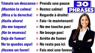 30 Phases très courtes en Espagnol  Cours despagnol  Français 🔹 Partie 1 [upl. by Lyrahc]