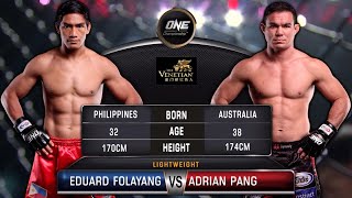 Eduard Folayang vs Adrian Pang  Full Fight Replay [upl. by Lesde]