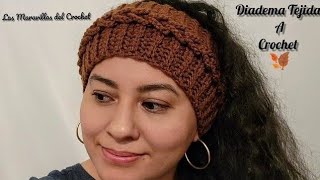 DIADEMA a CROCHET tejida paso a paso 🛍💰🎁 [upl. by Ahseen49]