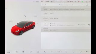 Tesla Calendar Integration amp Tips [upl. by Manvel]