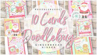 10 Cards Doodlebug  Gingerbread Kisses  DOODLEBUGOCT [upl. by Ile]