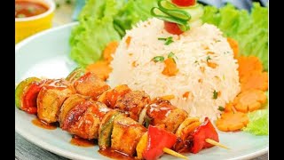 chicken shashlik restaurant style chicken shashlik with gravy original recipe chicken recipe [upl. by Nylavad]