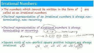 Class 10 Maths Real Numbers Revisiting irrational numbers CBSENCERT [upl. by Noremmac]