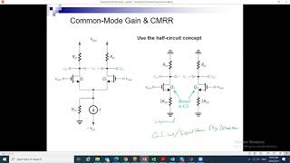 Lecture 24 Differential Amplifier MOSFET and BJT March 24 [upl. by Pevzner]