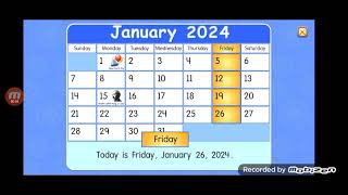 Starfall calendar for January 26th 2024 [upl. by Ignacia]