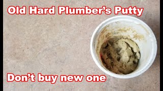 How to soften plumbers putty Sep 13 2020 [upl. by Namielus]