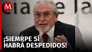 Bátiz admite que algunos trabajadores del PJ serán despedidos por reforma judicial [upl. by Aiasi630]