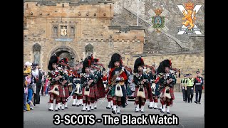 The Black Watch PampD parade Edinburghs Royal Mile 4KUHD [upl. by Raila676]