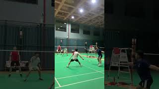 How many badminton balls can you catch in badminton doubles Play badminton together Badminton [upl. by Oicam]